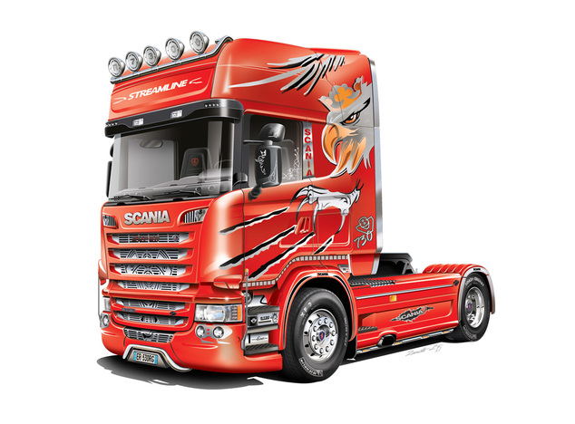 Model Kit truck 3906 - SCANIA R730 STREAMLINE 4x2 (1:24)