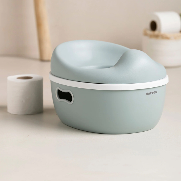 NATTOU Nočník učiaci 3v1 Potty Sage green