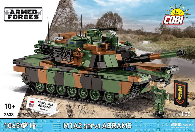 Cobi Forțele Armate M1A2 Abrams SEPv3, 1:35, 1065 p, 1 f