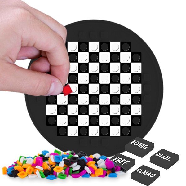 PIXIE CREW Mosaikplatte schwarzer Kreis