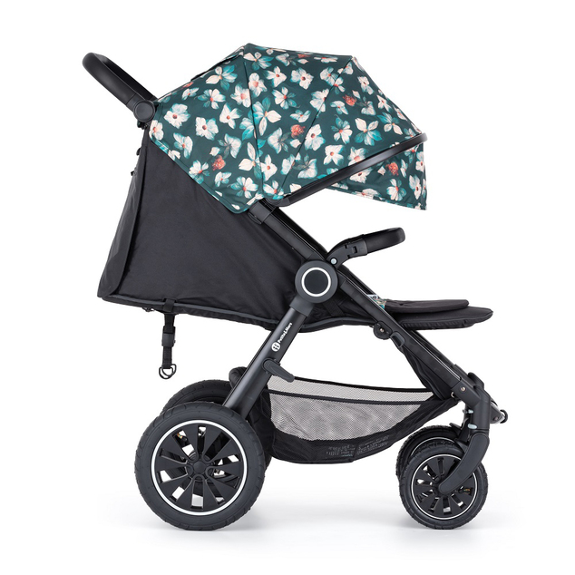 PETITE&amp;MARS Kočík Street+ Air Black + Strieška Limited 100 Flowers