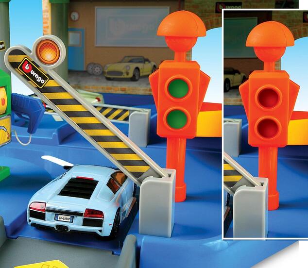 Bburago 1:43 Street Fire garáž s autoservisom
