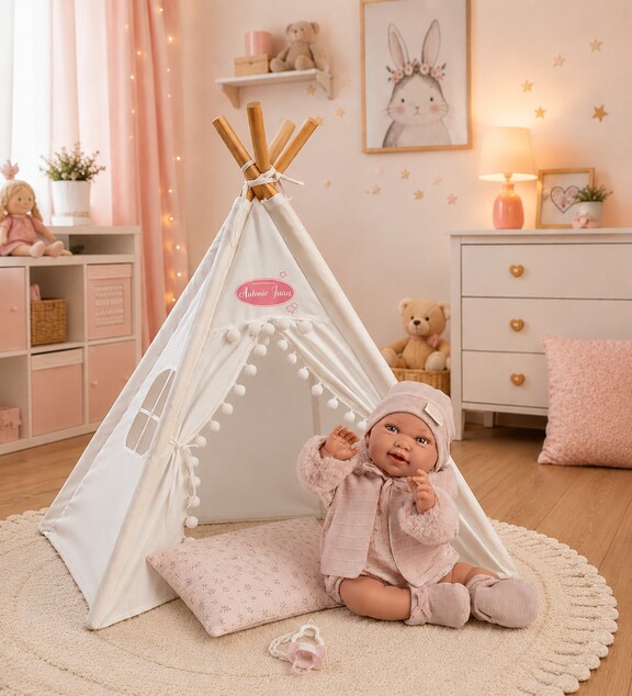 Antonio Juan 92501 Teepee – tenda in tessuto per bambola bebè