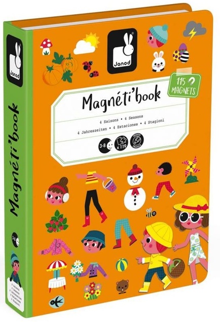Janod Magnetibook Ročné obdobia Magnetická kniha pre deti