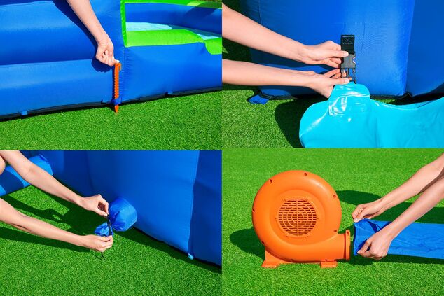 Bestway 53408 Turbo Splash Mega Water Park, 365 x 320 x 270 cm