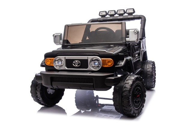 Elektrické autíčko Toyota FJ Cruiser XXL s pohonom 4x4, licencované (Dvojmiestne), čierne,