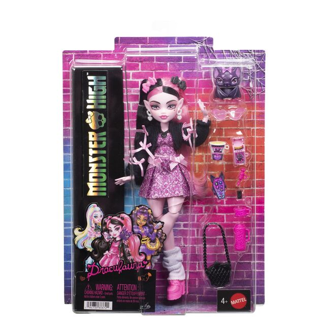 Mattel Monster High bambola mostruosa, DRACULAURA, JHK29