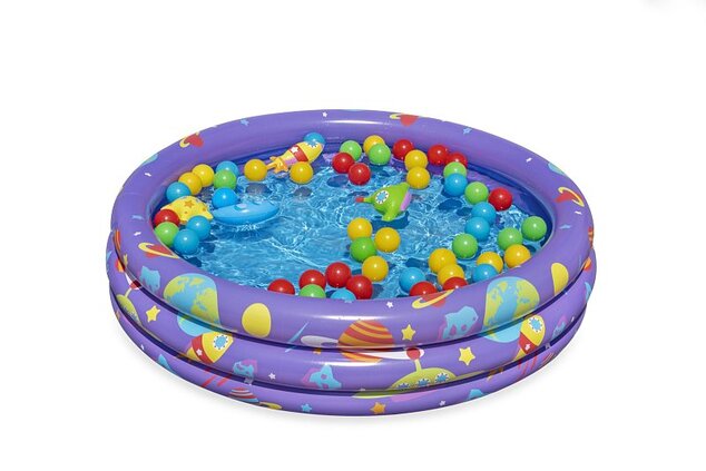 Bestway Piscina gonfiabile Intergalactic surprise con palline (50 pezzi), 102x25 cm