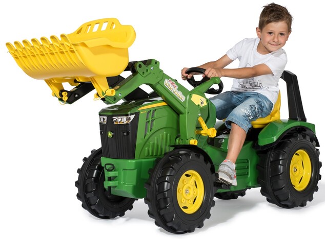 Rollytoys Šliapací traktor X-Trac John Deere Premium s predným nakladačom