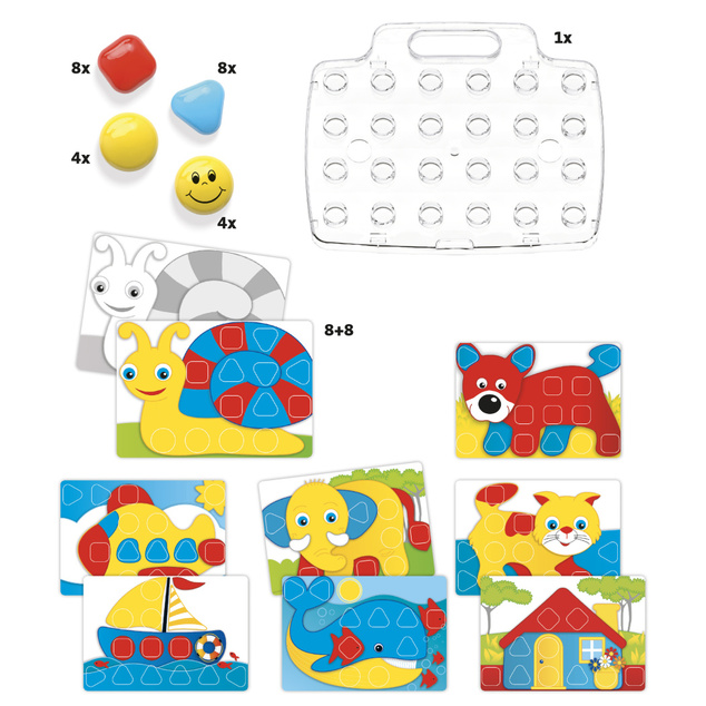 Quercetti Mozaika Fantacolor Baby - 33 ks