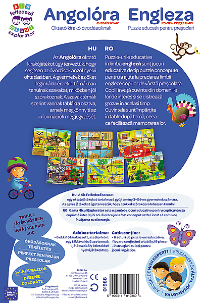 Trefl Kis felfedező: angol óvodásoknak / HU, RO