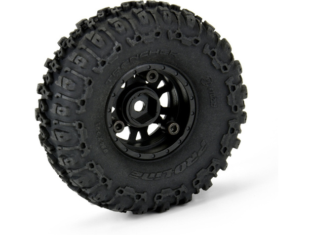 Pro-Line kolo 1.0" Trencher, disk H7 čierny Impulse (4): SCX24
