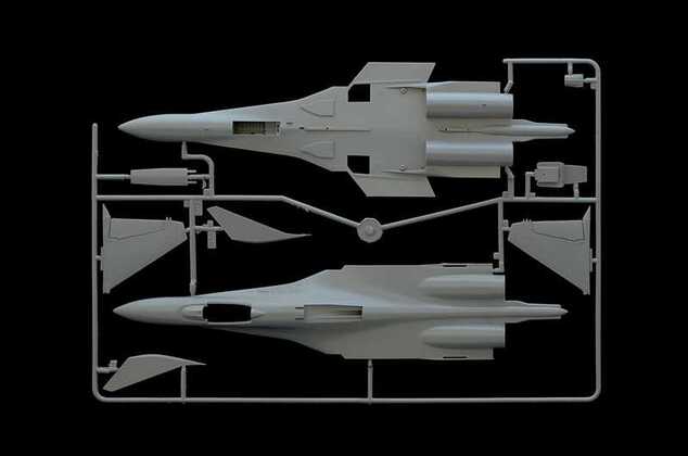 Model Kit letadlo 0197 - SUKHOI SU-27 D "SEA FLANKER" (1:72)