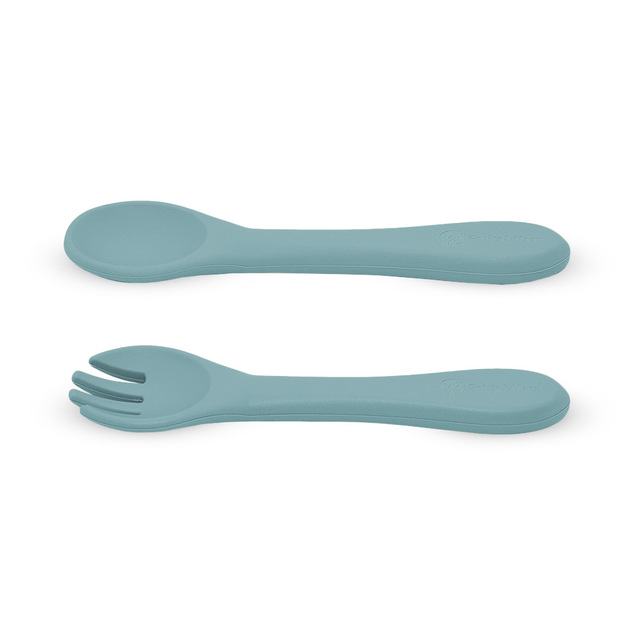 PETITE&amp;MARS Príbor silikónový Take&amp;Match Frosted Sky 6m+