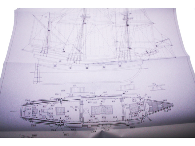 Dušok Golden Hind 1577 1:72 kit