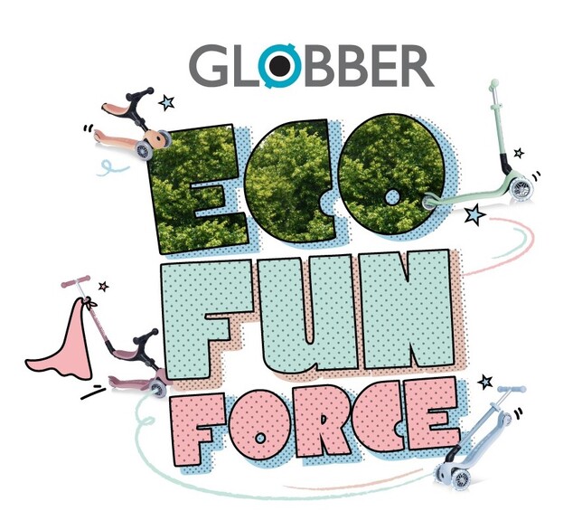 Globber kolobežka Junior Foldable lights Ecologic - Pistachio