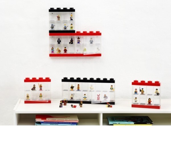 LEGO® zberateľská skrinka na 16 minifigúriek - čierna