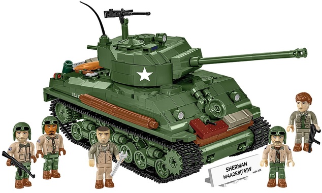 Cobi II WW Sherman M4A2E8, 1:35, 880 k, 5 f