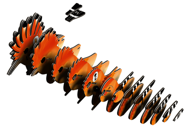 EUGY Dudek 3D kartonasta sestavljanka