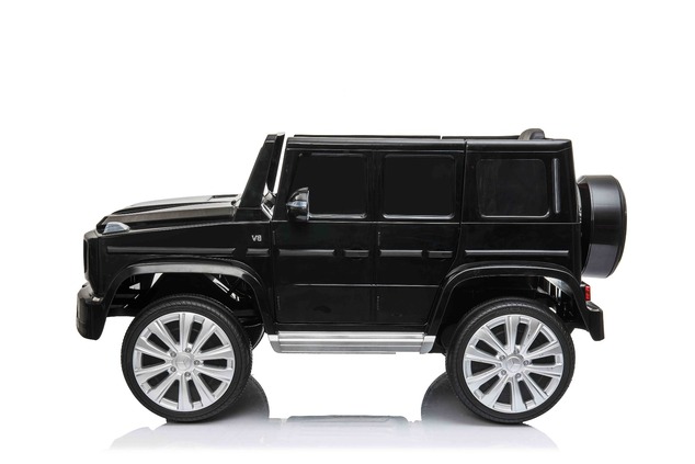 Elektrické autíčko Mercedes G500 12V, čierne, 2,4 GHz diaľkové ovládanie, USB / SD Vstup,