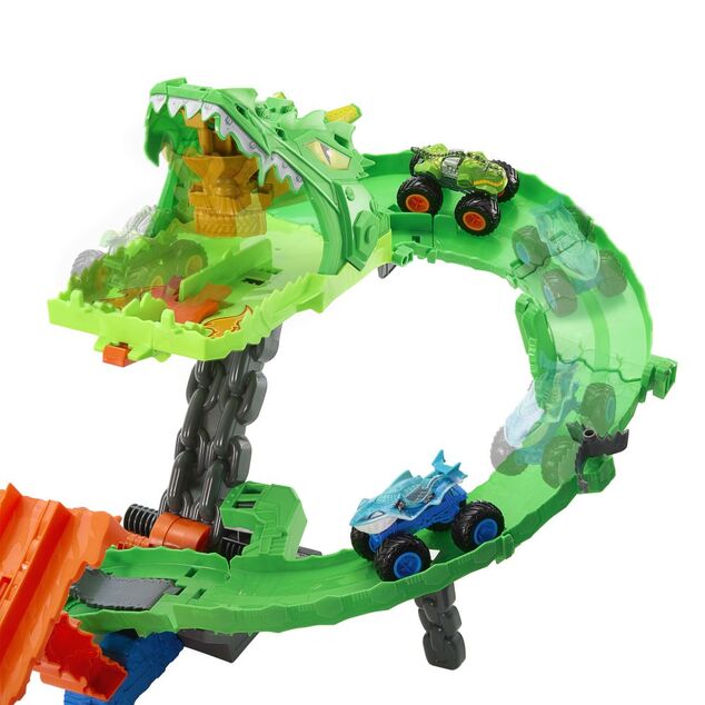 Hot Wheels Monster trucks dráha dračia skaza