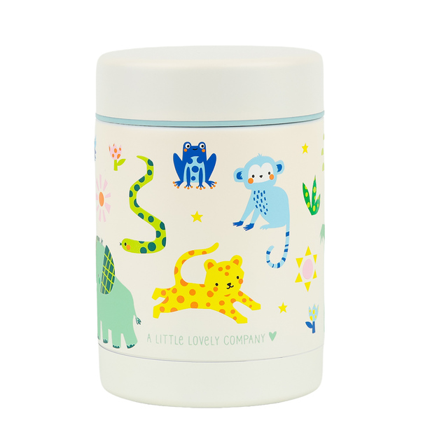 A Little Lovely Company – recipient alimentar izolat din oțel inoxidabil – junglă