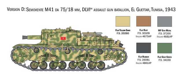 Modellbausatz Panzer 25768 - Italienische Panzer und Semoventi (1:56)