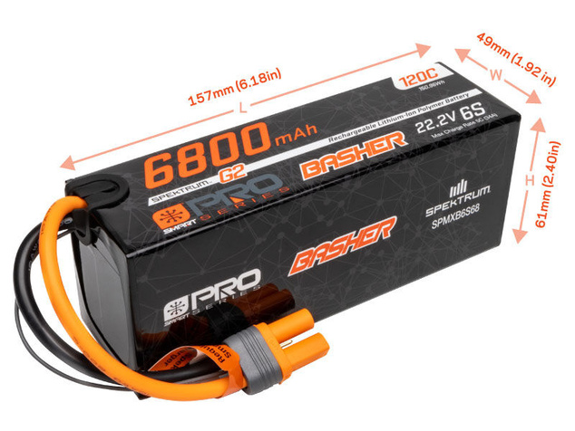 Spektrum Smart G2 Pre LiPo 22.2V 6800mAh 120C IC5