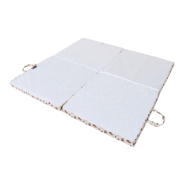 Tappetino da gioco pieghevole imbottito per bambini 3 in 1, Leopardo