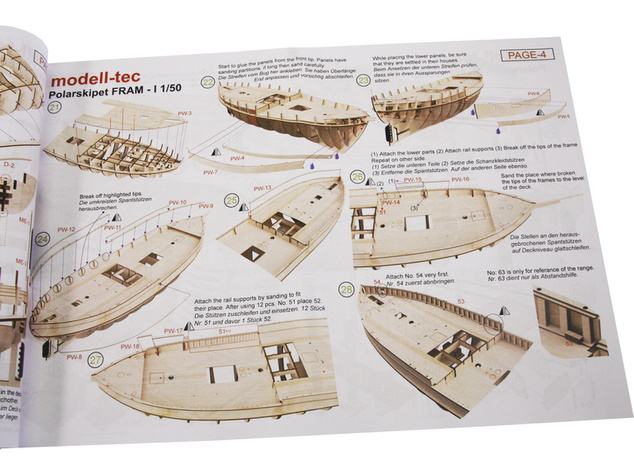 Modell-Tec Fram I. výskumná polárna loď 1:50 kit