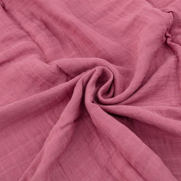 PETITE&amp;MARS Bambus Musselin Decke 2er Set Misty Pink Meadow 120 x 120 cm