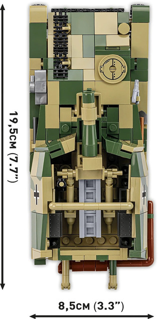 Cobi 2665 World War II Sd.Kfz. 138/1 GRILLE Ausf. M, 1:28, 724 k, 1 f