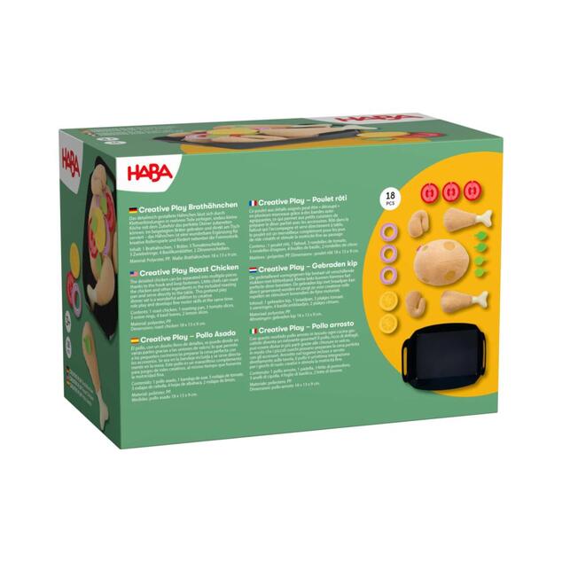 Haba Creative Play Pečené kura v pekáči na suchý zips