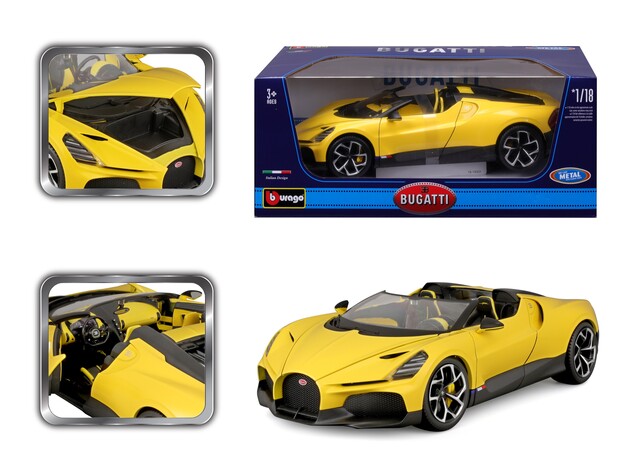 Bburago 1:18 TOP - Bugatti Mistral - Yellow