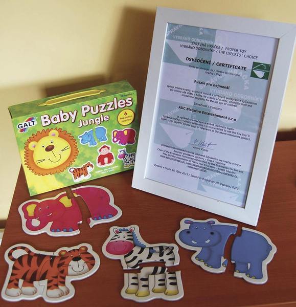 Puzzle pre nejmenších – zvieratká v džungli 2.