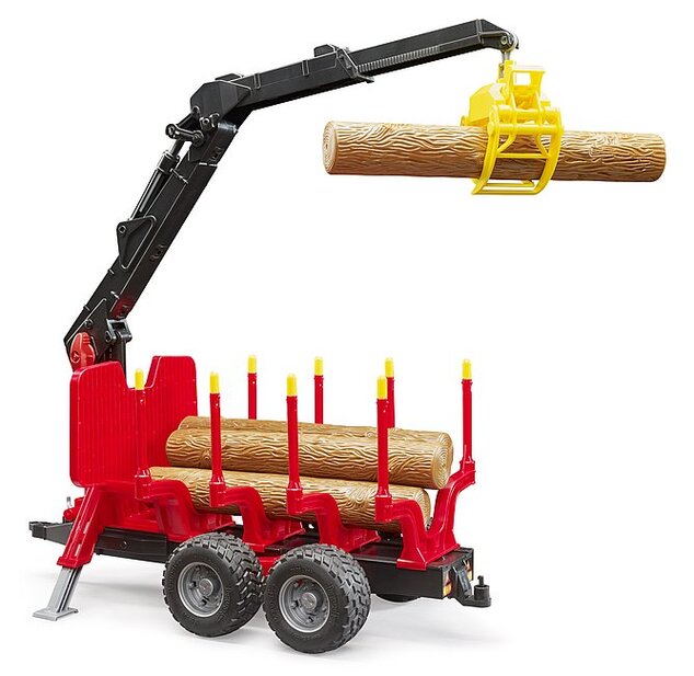 Bruder 02252 Lesný príves s hydraulickou rukou