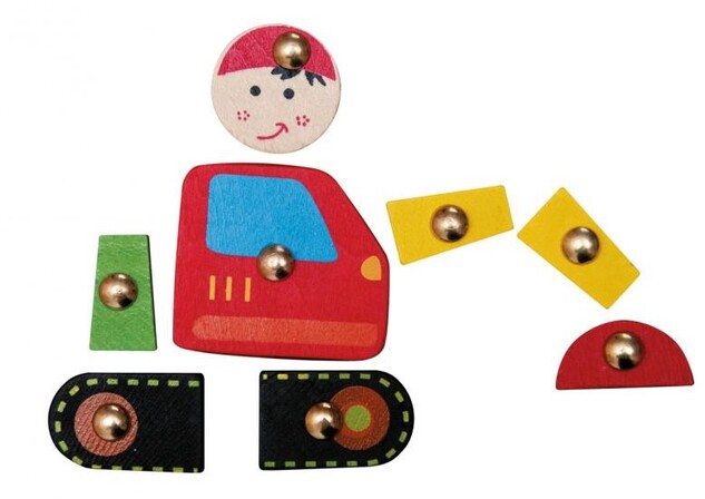 Woody Board mit Nagelformen - Autos