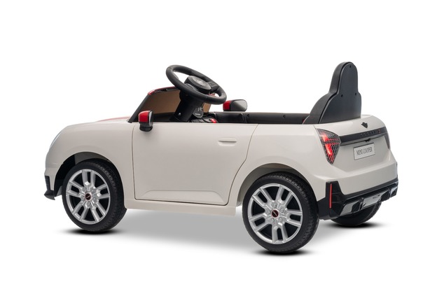 Elektrické autíčko BMW Mini Cooper 12V, biele, USB Vstup s Bluetooth pripojením na MP3 Pre