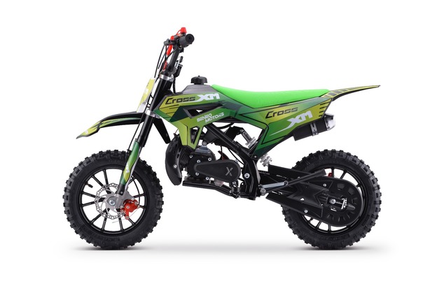Motocicleta de gasolina para niños Beneo Motors CROSS XM verde - 50cm3