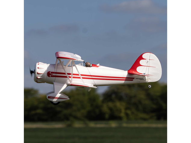 E-flite Waco 0.55m SAFE Select BNF Basic biele