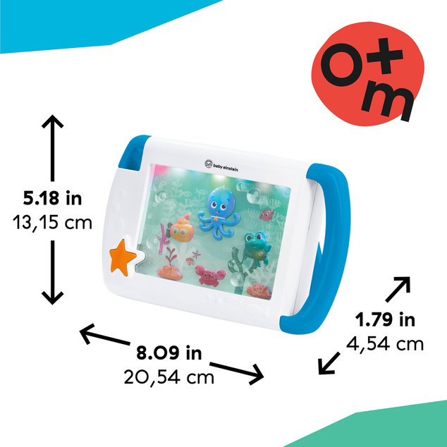 BABY EINSTEIN Tablet sa zvukovima, glazbom i svjetlima Sea Dreams plavi, 0m+