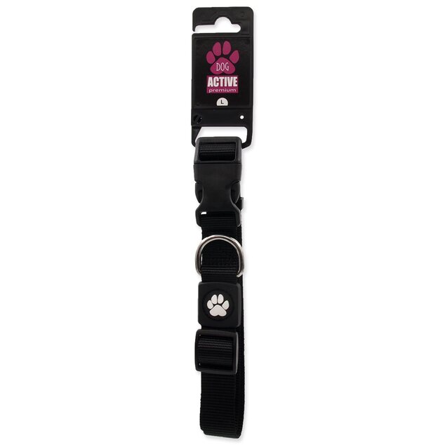 Obojok Active Dog Premium L čierny 2,5x45-68cm