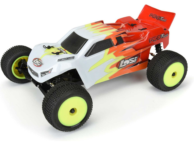 Pro-Line kolo 1:18, pneu Hole Shot, disk H8 žltý (2) (Losi Mini-T)