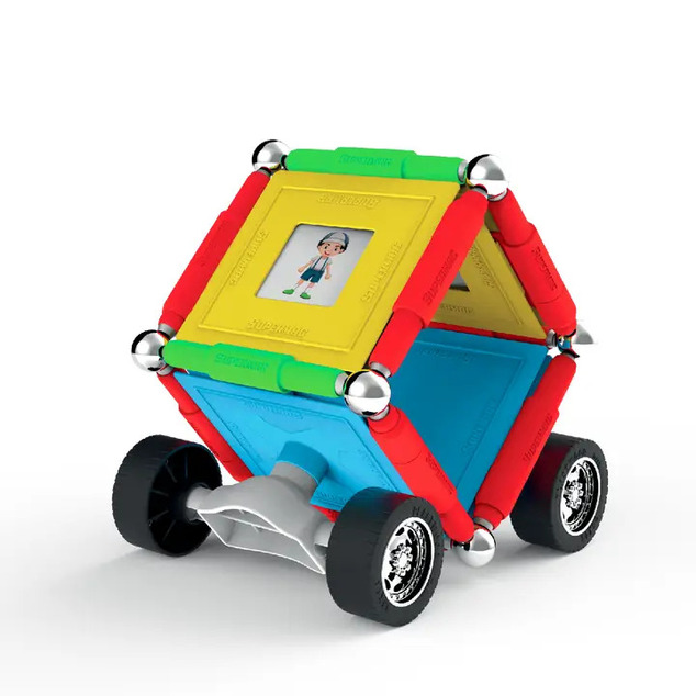 SUPERMAG magnetická stavebnica Wheels 55ks