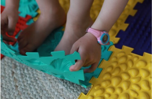 Ortek Masážna ortopedická podložka Puzzle "Námorná" 8 prvkov
