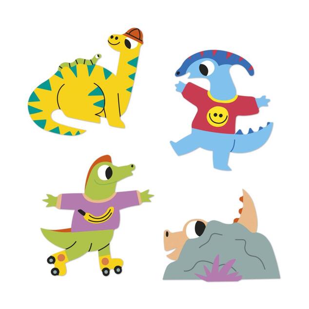 Janod Stickers Samolepky Dinosaurus 100 ks