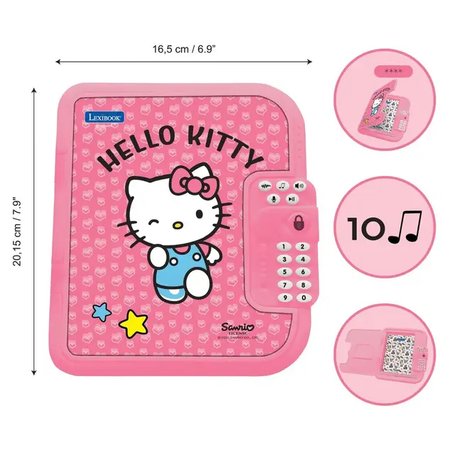Elektronický zápisník Secret Safe - Hello Kitty