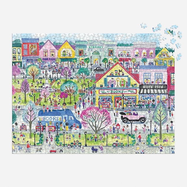 Puzzle Galison Michael Storrings Orașul cărților 1000 de piese