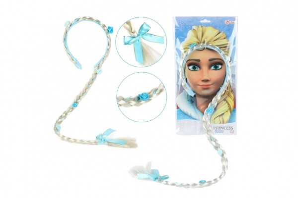 Beauty set traka za glavu ledene princeze s pletenicom 90 cm