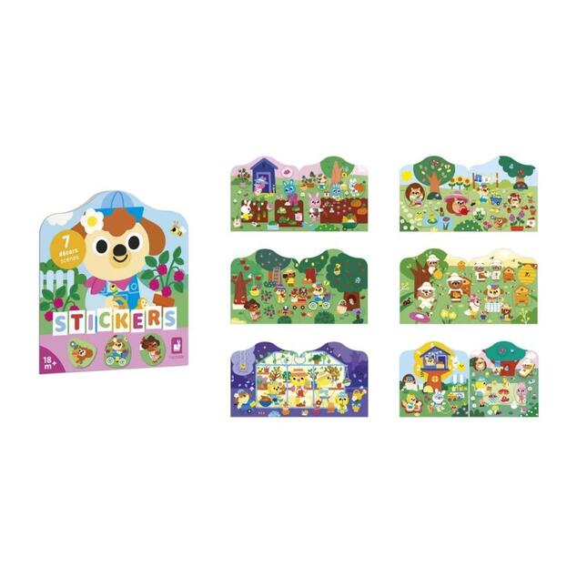 Janod Stickers Samolepky Záhrada 7 predlôh